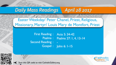 Daily Mass Readings – 28 April 2017 – Friday