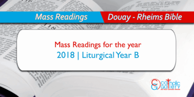 Daily Mass Readings – 2018