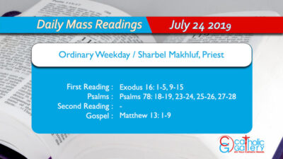 Daily Mass Readings – 24 July 2019 – Wednesday