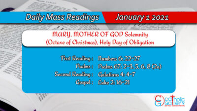 Daily Mass Readings for Friday, 1 January 2021