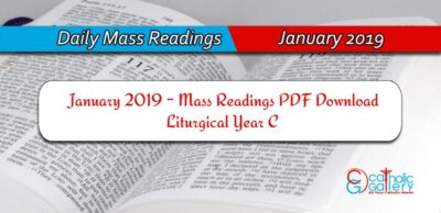 Download Mass Readings – January 2019