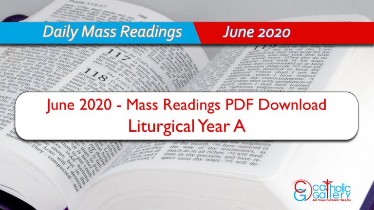 Download Mass Readings – June 2020