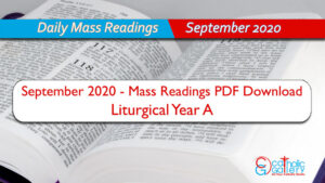 Download Mass Readings – September 2020
