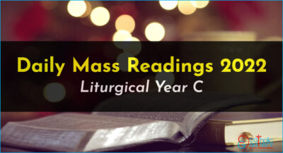 Daily Mass Readings – 2022