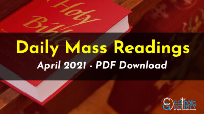 Download Mass Readings – April 2021