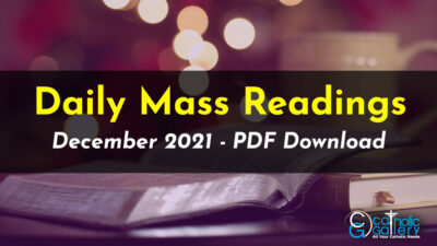 Download Mass Readings – December 2021