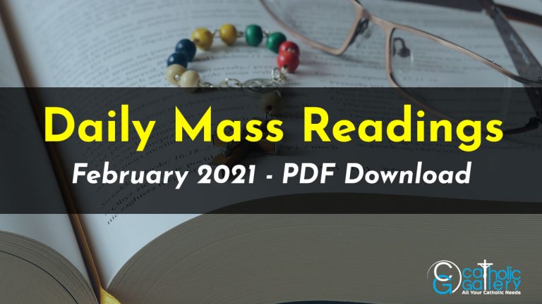 Download Mass Readings – February 2021
