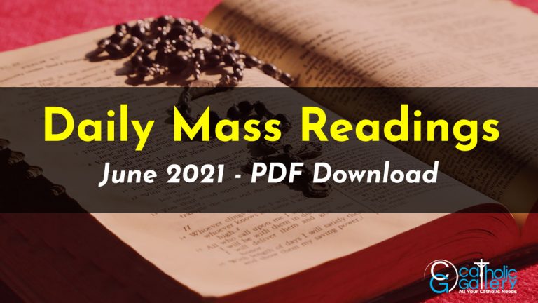 Download Mass Readings – June 2021