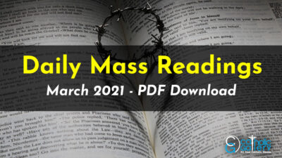 Download Mass Readings – March 2021