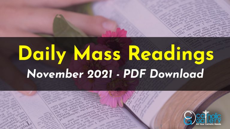 Download Mass Readings – November 2021
