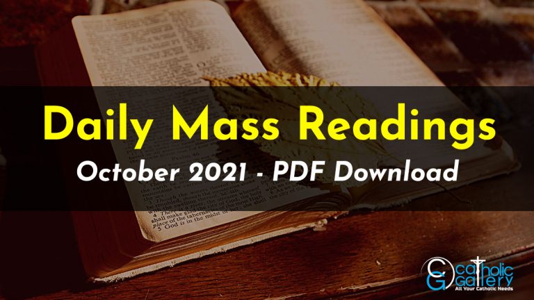 Download Mass Readings – October 2021