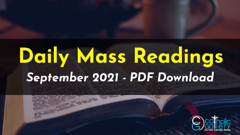 Download Mass Readings – September 2021