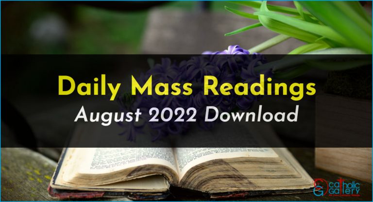 Download Mass Readings – August 2022