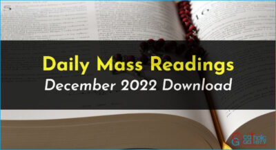 Download Mass Readings – December 2022