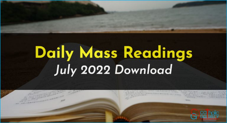 Download Mass Readings – July 2022