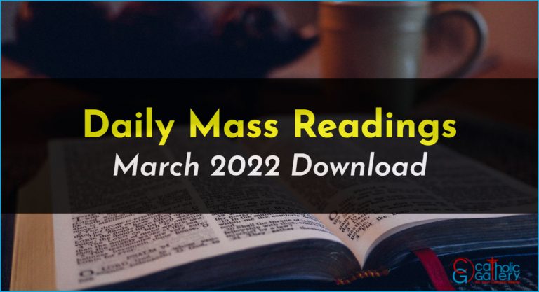 Download Mass Readings – March 2022