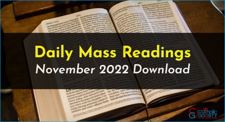Download Mass Readings – November 2022