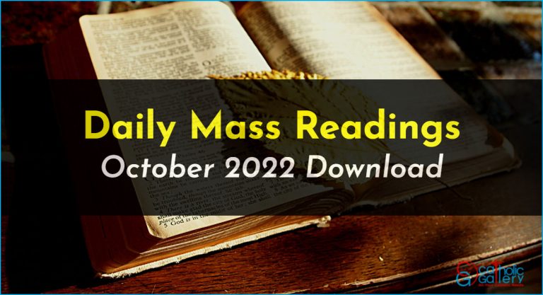 Download Mass Readings – October 2022