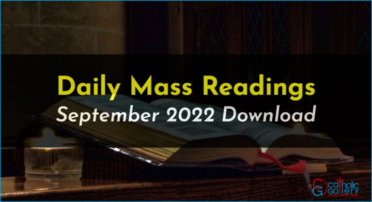 Download Mass Readings – September 2022