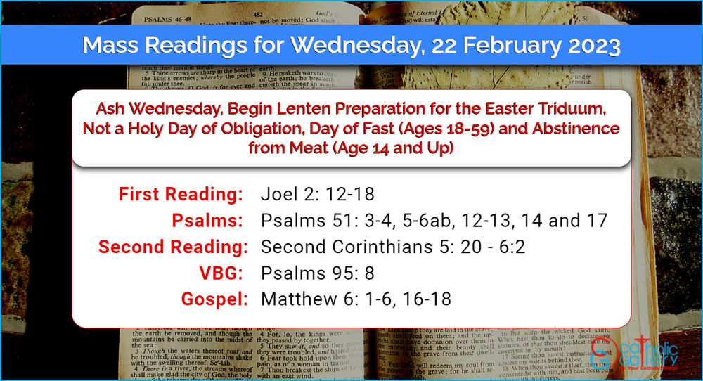 Catholic Daily Mass Readings for 2023