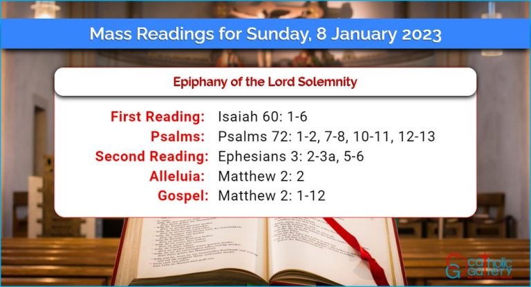 Daily Mass Readings for Sunday, 8 January 2023