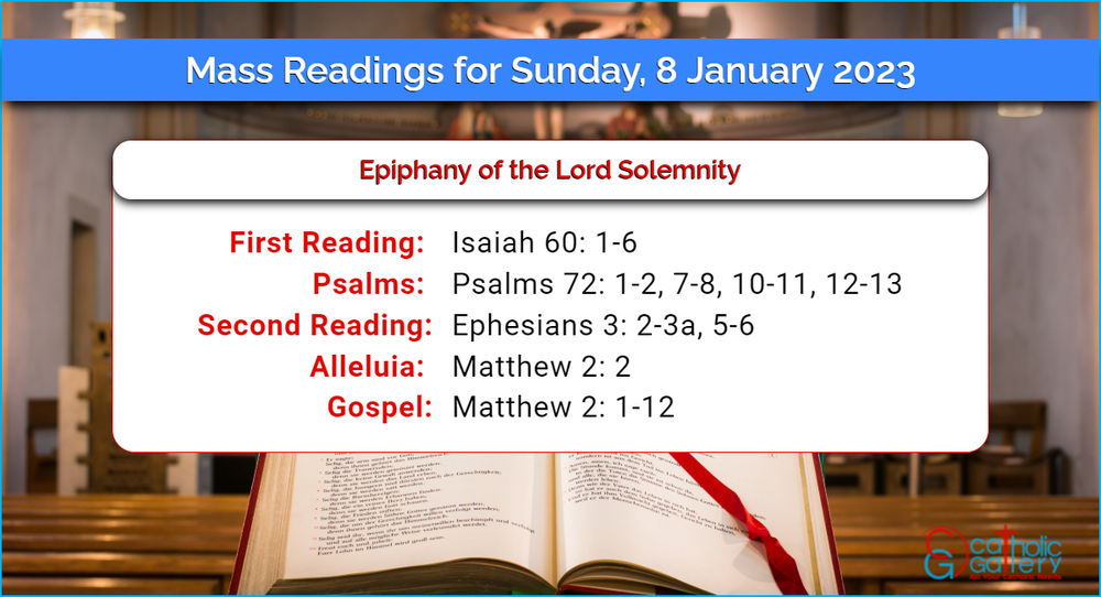 Daily Mass Readings 8 January 2023 Sunday