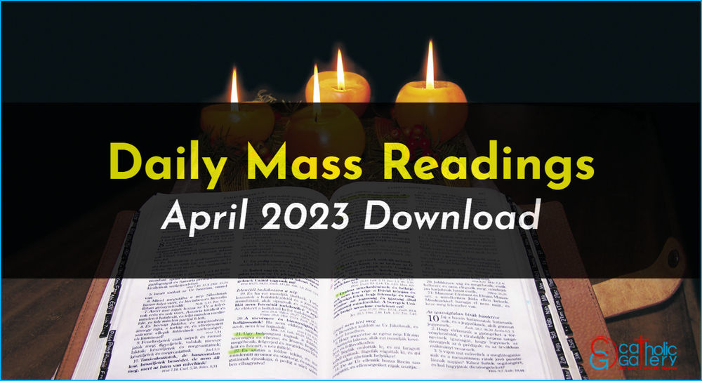 Download Mass Readings April 2023 Catholic Gallery