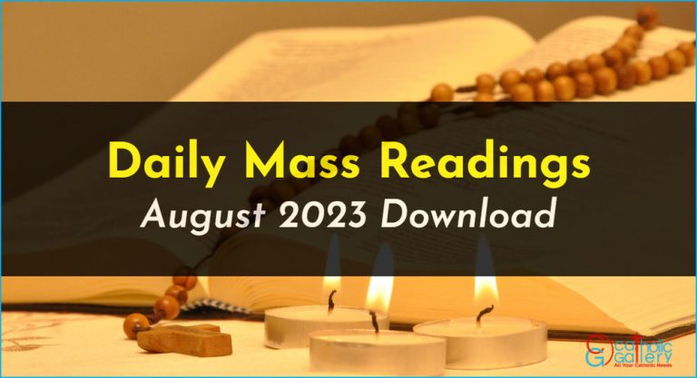 Download Mass Readings – August 2023