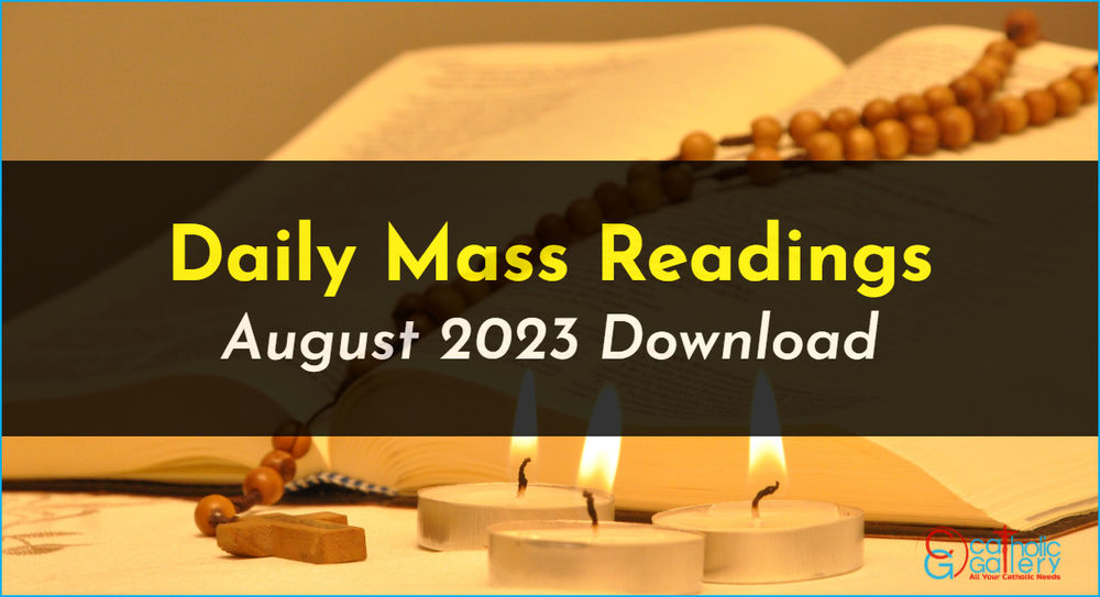 Download Mass Readings August 2023 Catholic Gallery