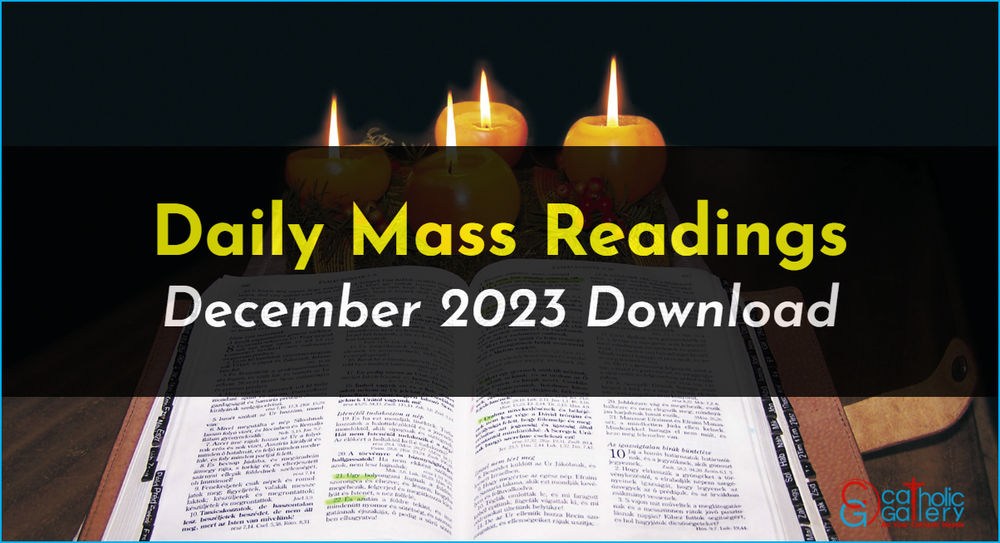 Download Mass Readings December 2023 Catholic Gallery