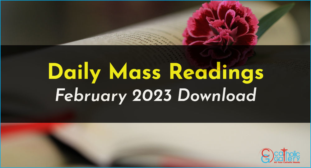 Download Mass Readings February 2023 Catholic Gallery