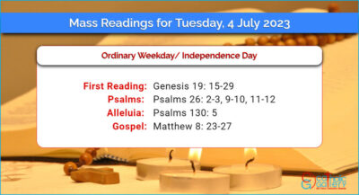 Daily Mass Readings for Tuesday, 4 July 2023