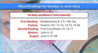 Daily Mass Readings for Sunday, 11 June 2023