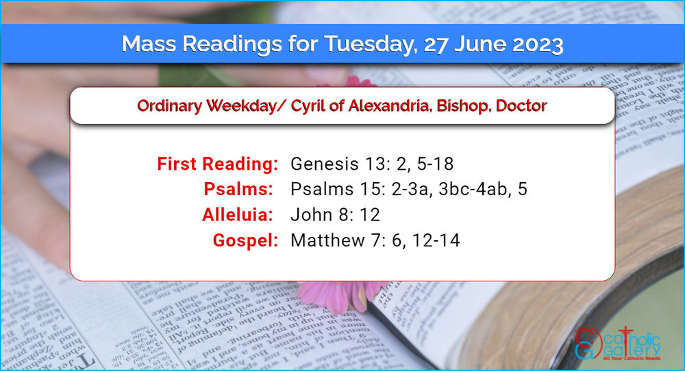 Daily Catholic Mass and Bible Readings: June 2022