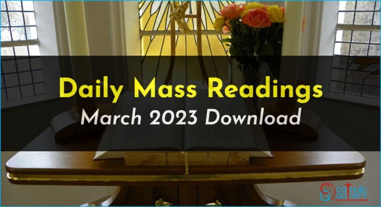 Download Mass Readings – March 2023