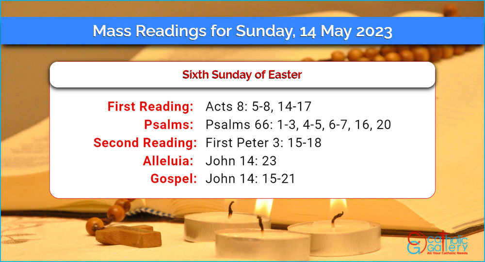 Daily Mass Readings for Sunday, 14 May 2023 Catholic Gallery