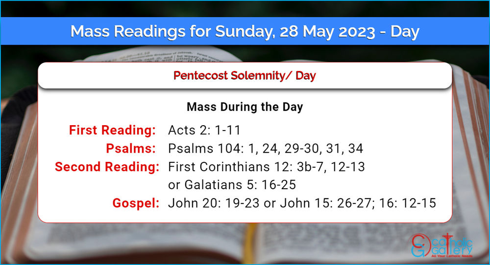 Daily Mass Readings 28th May 2023 – Sunday