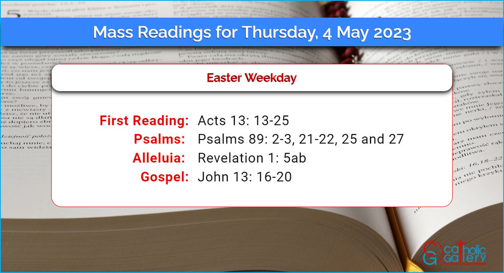 Daily Mass Readings 4th May 2023 – Thursday