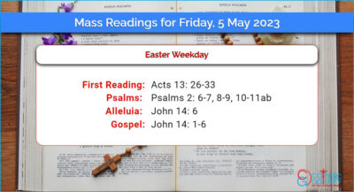 Daily Mass Readings for Friday, 5 May 2023