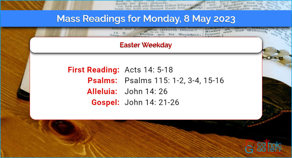 Daily Mass Readings 8th May 2023 – Monday