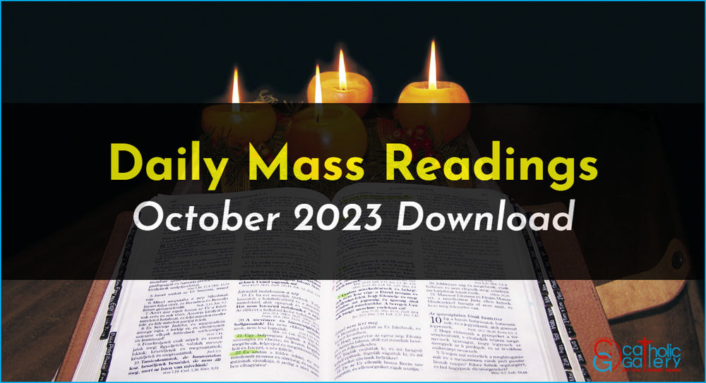 Download Mass Readings October 2023 Catholic Gallery