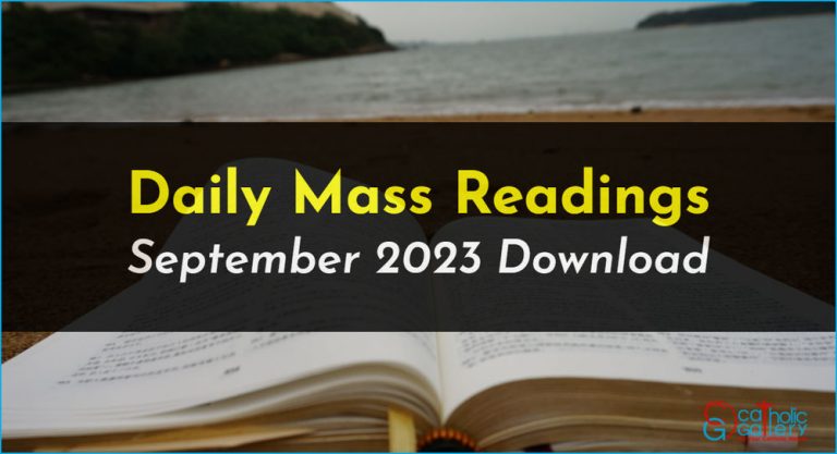 Download Mass Readings – September 2023