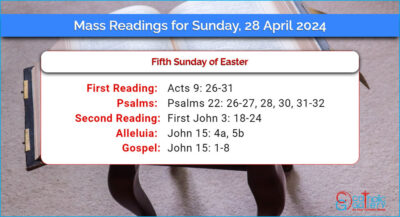 Daily Mass Readings for Sunday, 28 April 2024