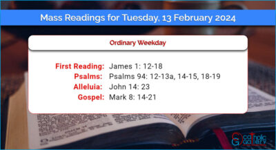 Daily Mass Readings for Tuesday, 13 February 2024