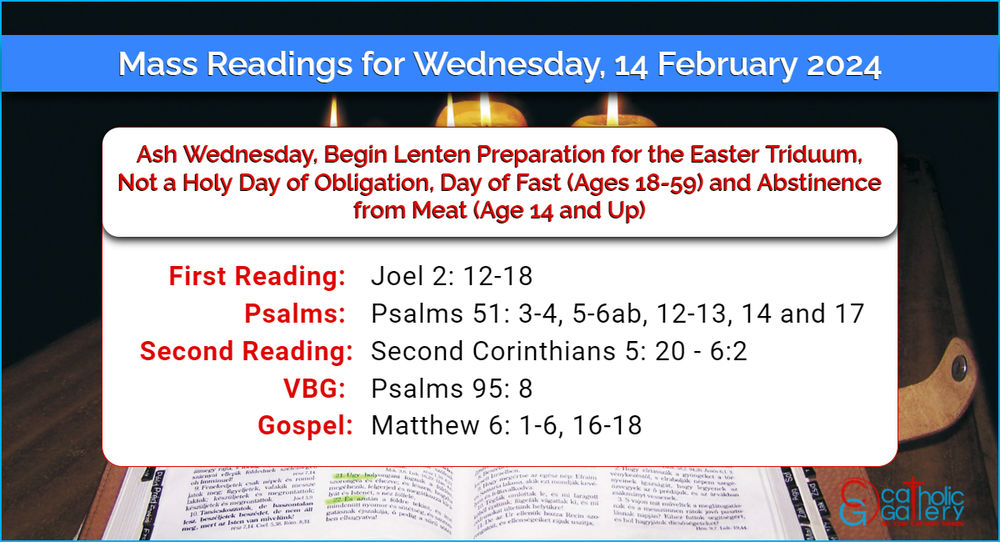 Readings For Ash Wednesday 2024 Feb 2024 Calendar