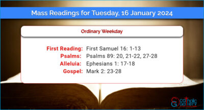 Daily Mass Readings for Tuesday, 16 January 2024