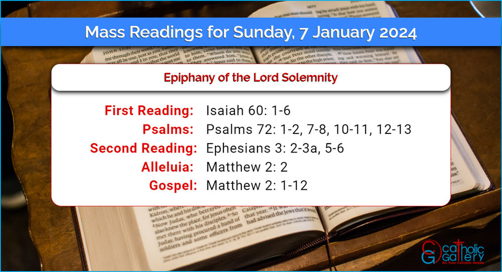 Daily Mass Readings for Sunday, 7 January 2024 Catholic Gallery