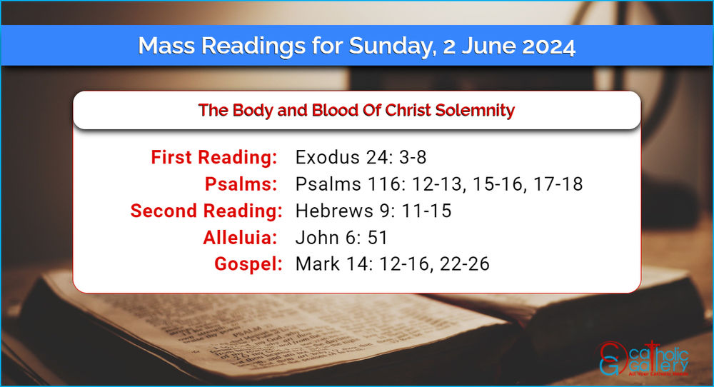 Daily Mass Readings for Sunday, 2 June 2024 Catholic Gallery