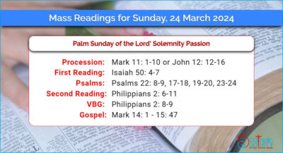 Daily Mass Readings for Sunday, 24 March 2024