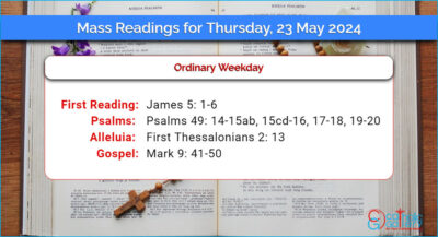 Daily Mass Readings for Thursday, 23 May 2024
